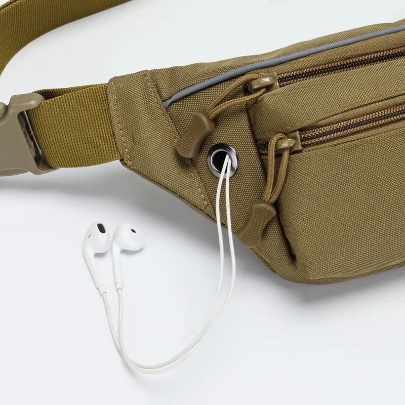 Riñonera táctica para exteriores, bolso de cintura para teléfono móvil, gran capacidad, resistente a los arañazos, impermeable - imagen 3