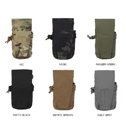 Bolsa para revistas multifunción táctica para exteriores, chaleco Molle, bolsa para artículos diversos, bolsa para Radio SS, portador doble de 5,56 Mag, camuflaje