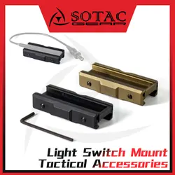 Linterna táctica SOTAC con interruptor de presión para Picatinny MLOK