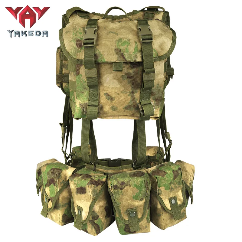 Chaleco táctico YAKEDA, sistema MOLLE, poliéster 1000D, banda para el vientre de secado rápido, camuflaje transpirable resistente al desgaste - imagen 3