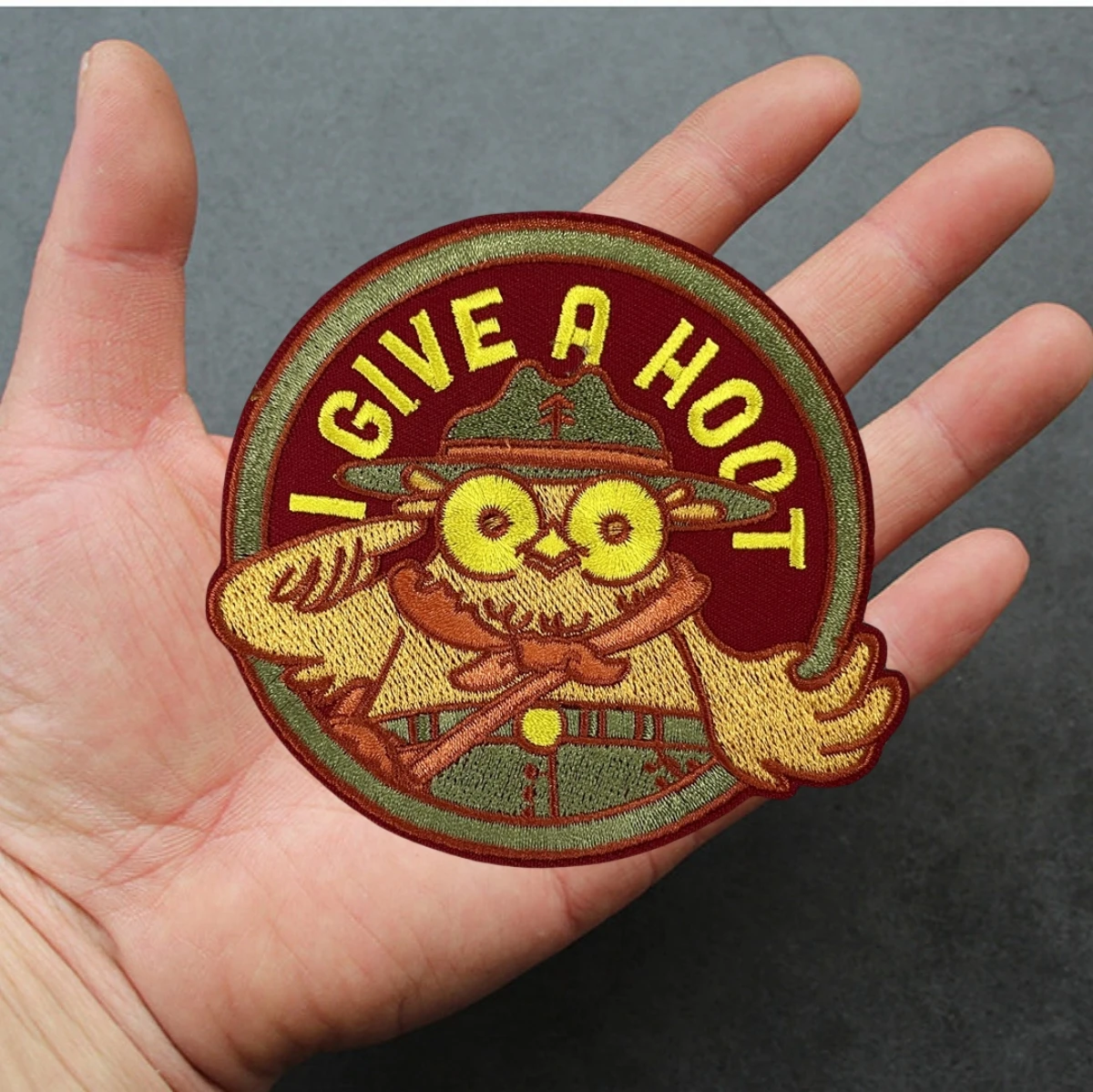 I Give A Hoot pollo bordado parches de gancho y bucle, insignia de moral táctica, mochila, brazalete militar, ropa, pegatinas de mochila - imagen 5