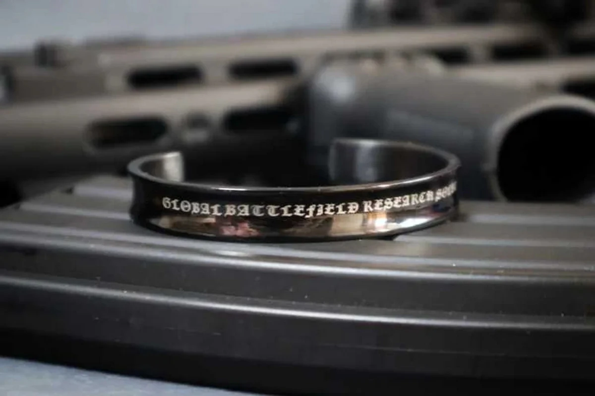 Pulsera táctica de metal, pulsera de identificación del equipo de rango, perímetro táctico - imagen 2