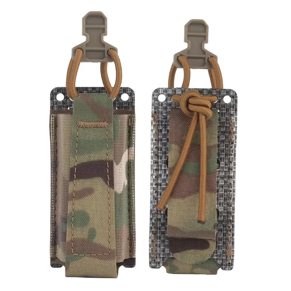 Bolsa táctica para pistola Mag, elástica, individual, 9mm, liberación rápida, caza, tiro, Airsoft, bolsa para revistas, equipo de cinturón de combate MOLLE - imagen 3