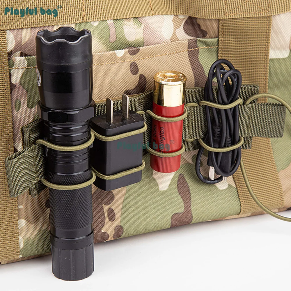 Panel de expansión de gancho y bucle - Organizador de herramientas de 8 ranuras con accesorio MOLLE - Sistema de gestión de herramientas para chaleco y mochila AQB223 - imagen 3