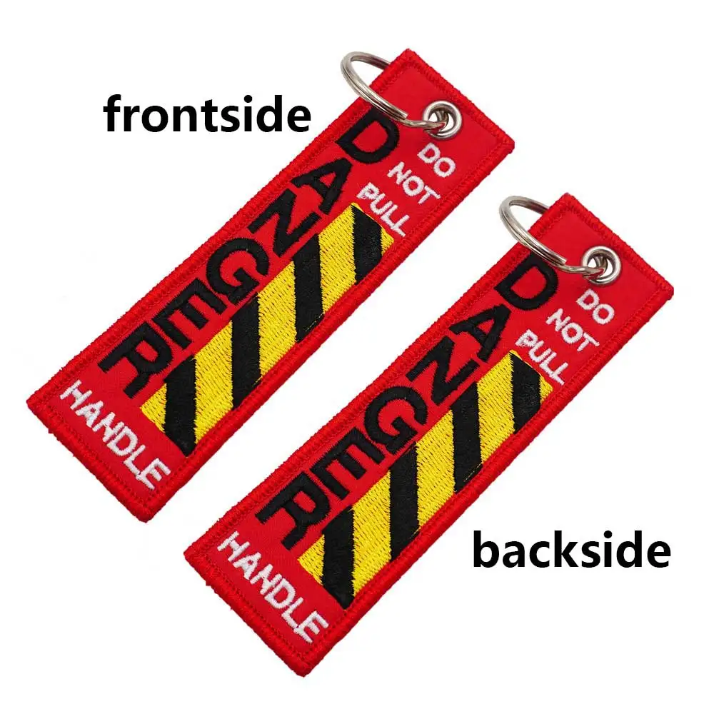 No tire del llavero bordado con llavero para pilotos