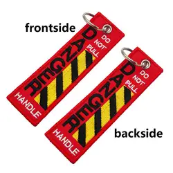 No tire del llavero bordado con llavero para pilotos