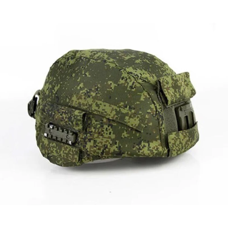 Funda de casco con protección para los oídos, estilo Tarkov, ruso MOX, ruínas verdes/EMR, camuflaje, resistente al viento, para cascos tácticos 6b47 - imagen 2