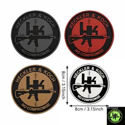 Parches Tácticos Redondos Creativos con Logotipo de la Serie PVC, Insignia Luminosa, Brazalete, Parche de Moral y Pegatinas