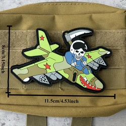 Parche táctico PVC esqueleto Reaper con fijación MOLLE
