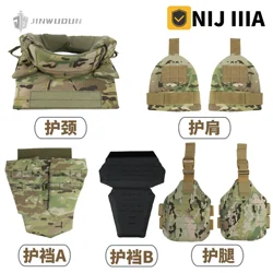 Kit antibalas UHMW-PE NIJ IIIA – Armadura táctica hombro y cuello