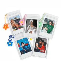 Caja almacenamiento fotos transparente Instax Mini – Correa incluida