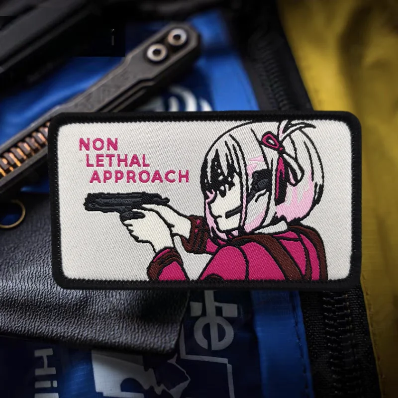 Hermosos soldados alrededor de Anime parche de impresión gancho y bucle insignia de moral táctica mochila militar parches adhesivos para ropa - imagen 4