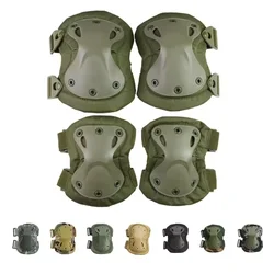 Rodilleras y coderas tácticas multiuso para paintball, exterior