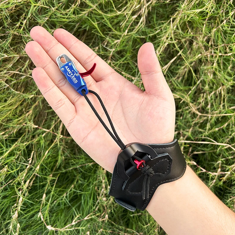 Arco compuesto de liberación de tiro con arco, liberación de muñeca, sensibilidad de mandíbula ajustable para mano L/R, gatillo preciso, accesorios de caza - imagen 4