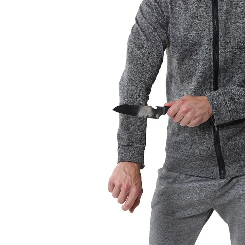 Chaquetas protectoras de corte Nivel 5 de polietileno, cárdigan ligero de seguridad para deportes al aire libre, con cremallera, resistente a los cortes, 0,38 KG - imagen 5