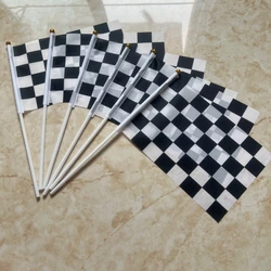 Banderín de señal táctico blanco y negro para carreras