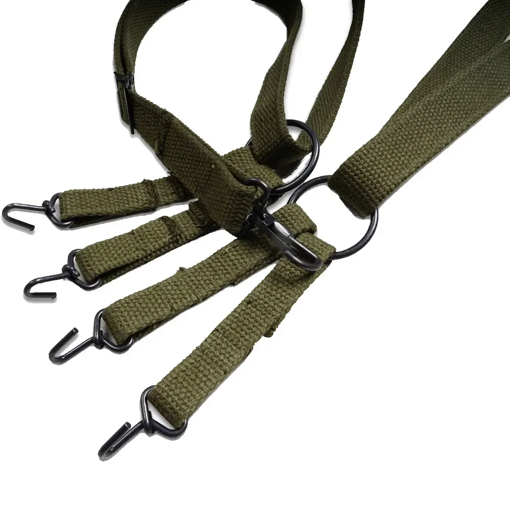 WW2 soldado estadounidense Sling M1944 correas americanas accesorios al aire libre equipo de Camping verde Retro WW2 soldado Sling cinturón - imagen 3