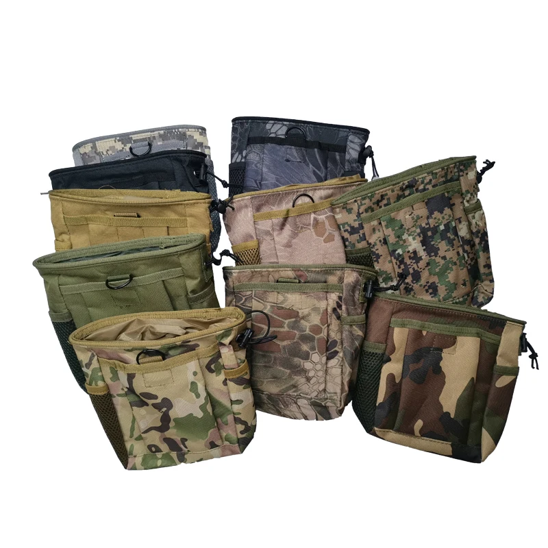 Bolsa de volcado de revista ajustable Kryptek Green Molle, cinturón táctico con cordón, funda de cadera, bolsa de munición para exteriores - imagen 3