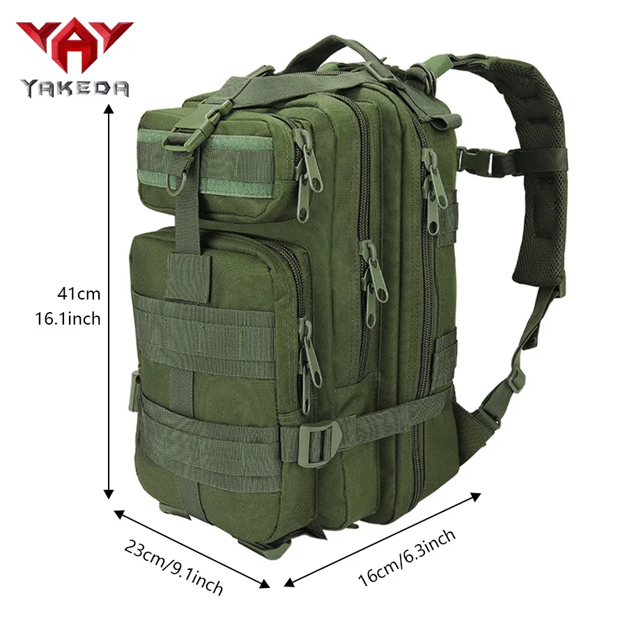 Mochila de entrenamiento YAKEDA 3p, bolsa de camuflaje para deportes al aire libre, bolsa de viaje para senderismo y ciclismo de 26L - imagen 4