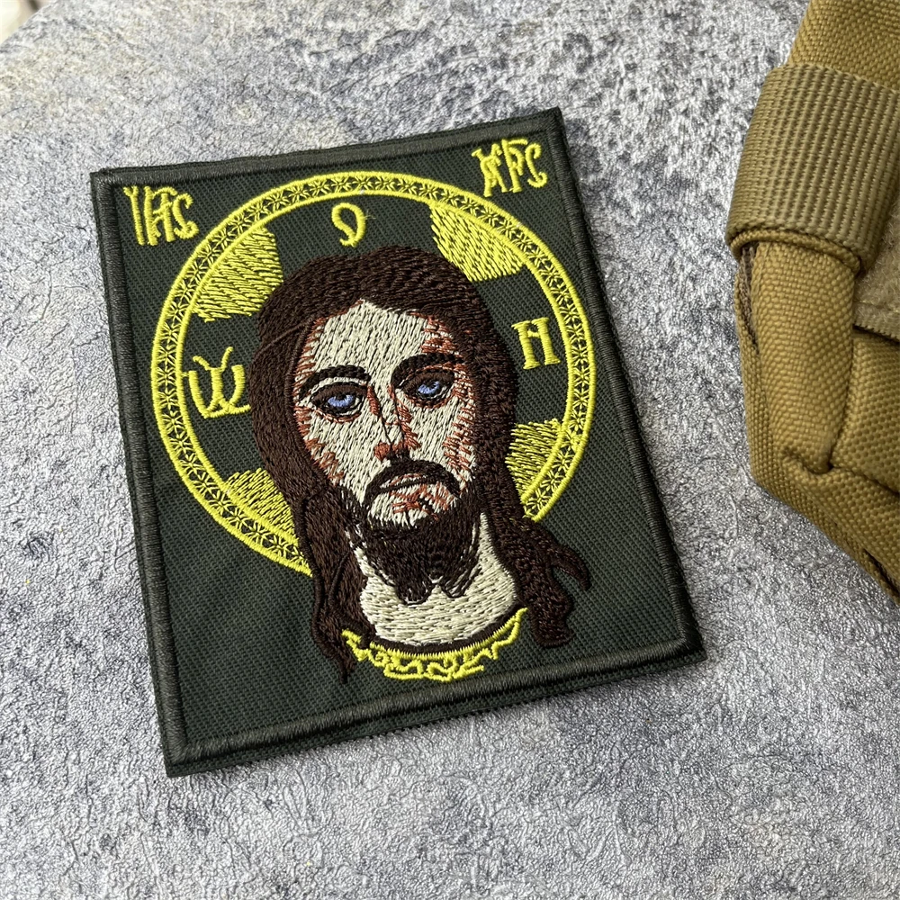 Parche táctico "Jesus", insignia de moral militar, parches bordados de gancho y bucle para ropa, pegatina para mochila - imagen 5
