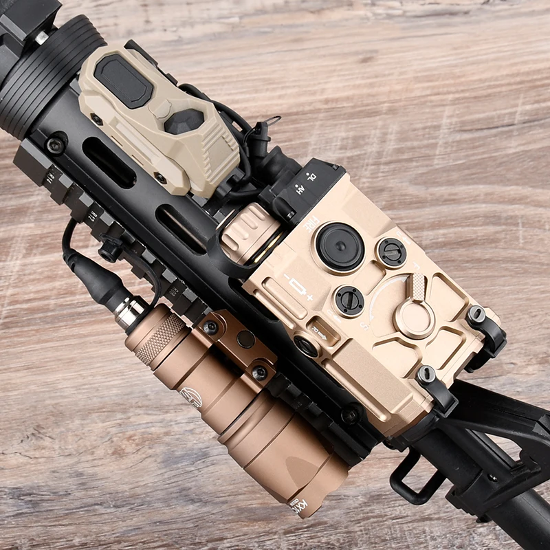 Láser táctico OGL totalmente metálico, láser rojo/verde/azul y estroboscópico IR, con linterna SF y interruptor remoto AXON para Airsoft/caza - imagen 4