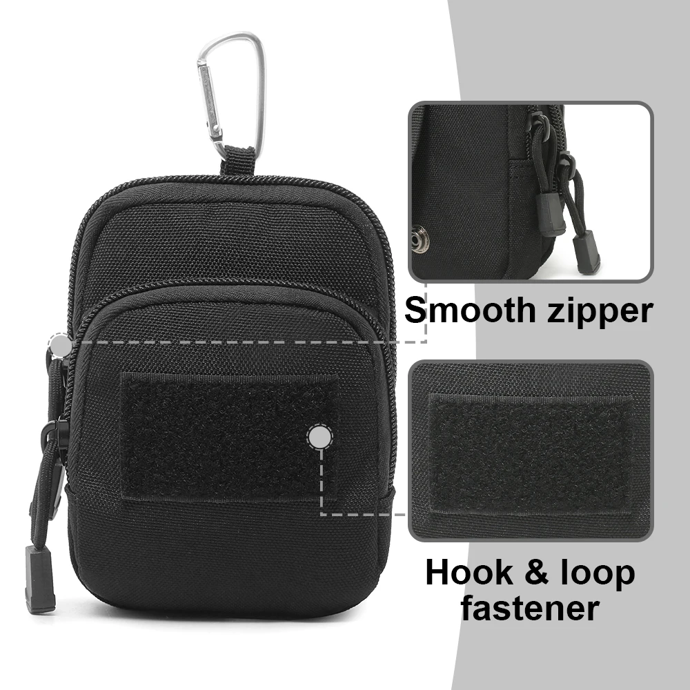 Bolsa táctica de cinturón con mosquetón – Organizador utilitario - imagen 2