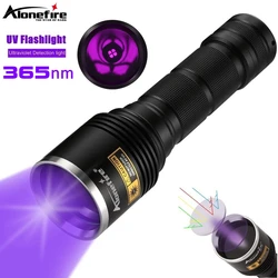 Linterna UV LED de 20W y 365nm, luz negra, marcador de manchas de orina para mascotas, fuga de mineral, escorpión de dinero, lámpara fluorescente