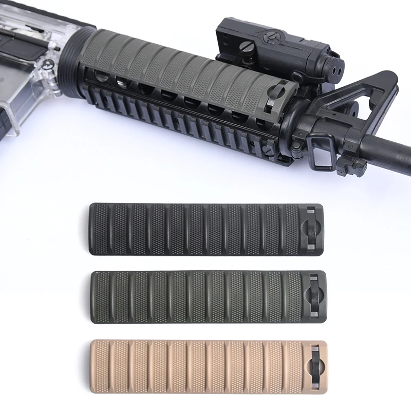 4 Uds. Cubierta de riel de plástico de nailon táctico Knights Armament II para accesorios de pistola de juguete Airsoft 20mm riel Picatinny M4 AR15 Hk416