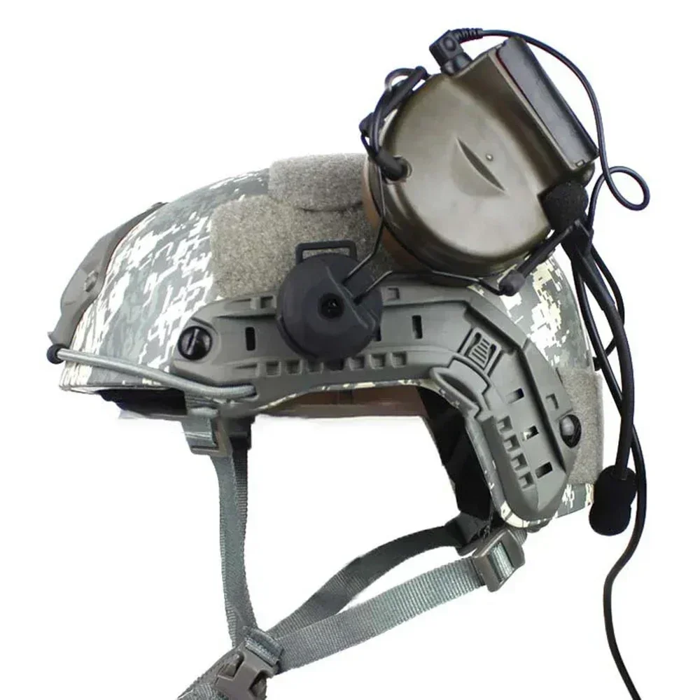 SINAIRSOFT-Soporte de auriculares tácticos, conjunto de adaptadores de riel de arco para casco Fast Ops Core, serie Comtac II, auriculares militares con cancelación de ruido - imagen 4