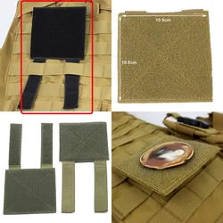 Panel portaparches MOLLE superficie piel para chaleco táctico