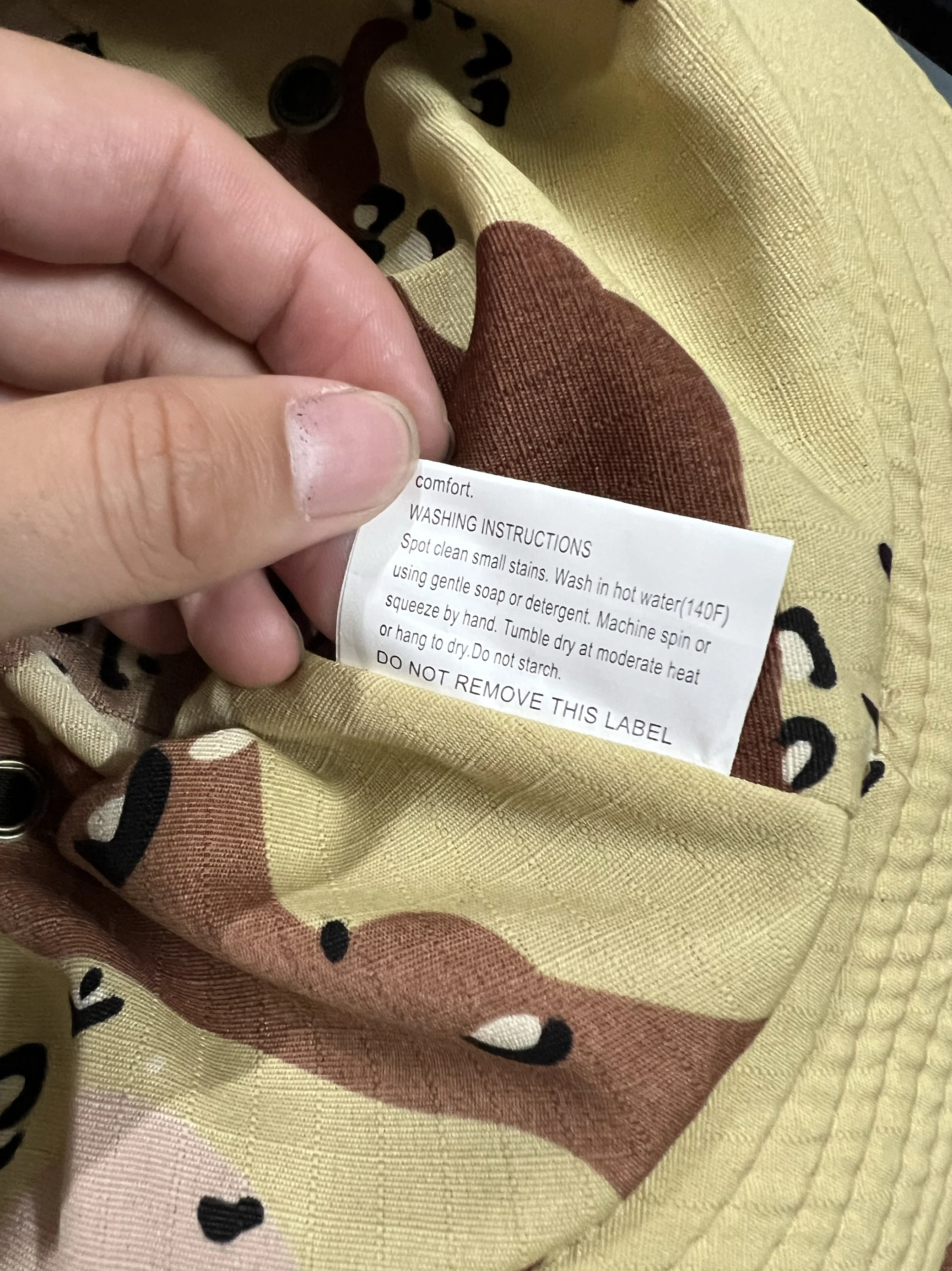 Six color desert camouflage special combat hat chocolate chip six sand round edge hat Beni hat - imagen 3