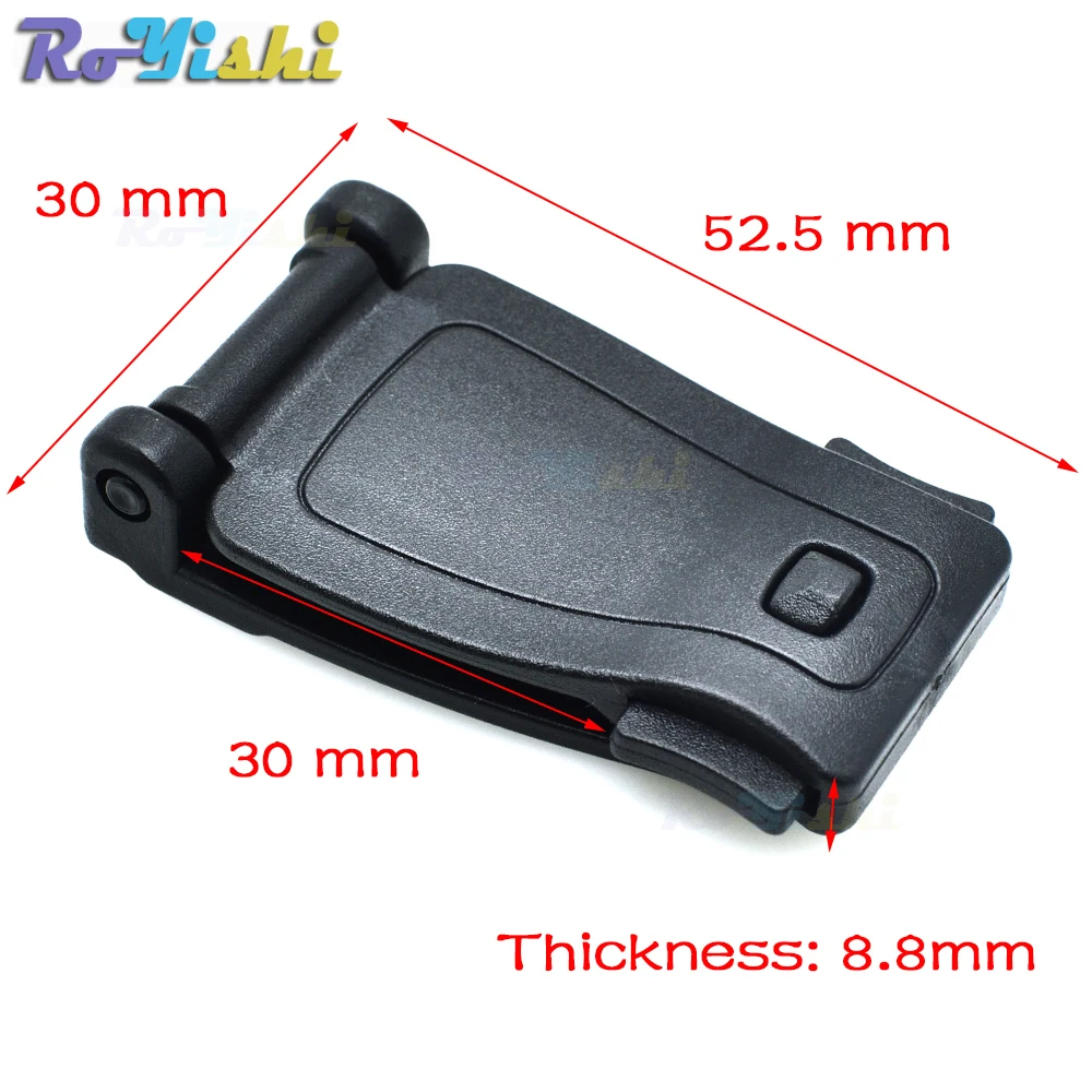 Hebillas de plástico, Clip de correa, cinturón para bolsa Molle, correas para campamento y senderismo, 30mm - imagen 2