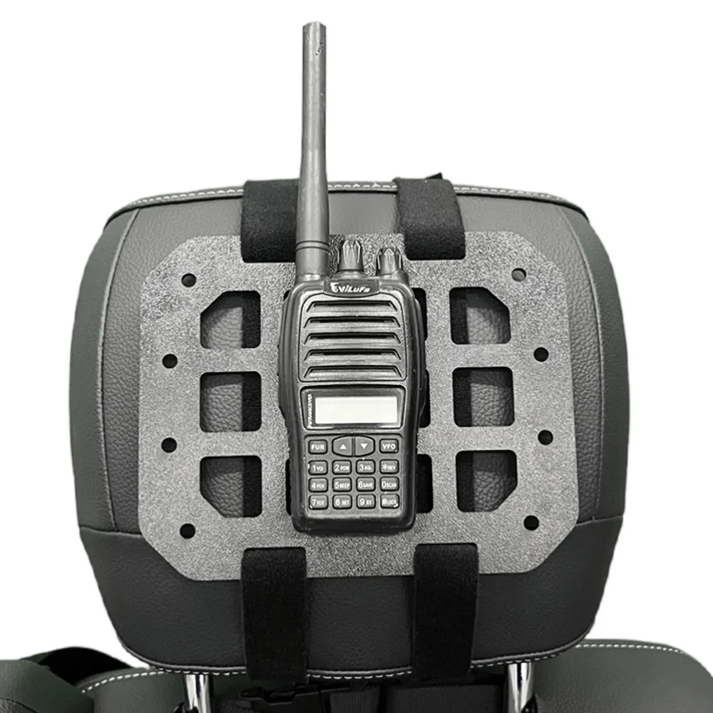 VULPO-reposacabezas táctico para asiento de vehículo, Panel MOLLE, soporte organizador para asiento trasero de coche, plataforma de almacenamiento, accesorios interiores - imagen 4