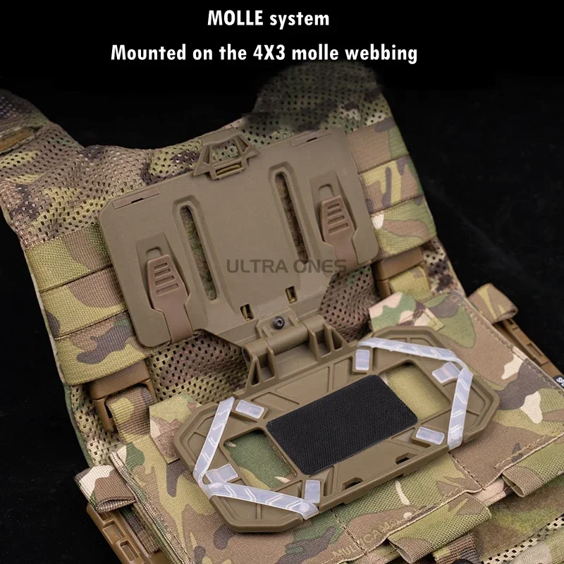 Portaplacas táctico MOLLE para mapa y navegación, panel plegable - imagen 3