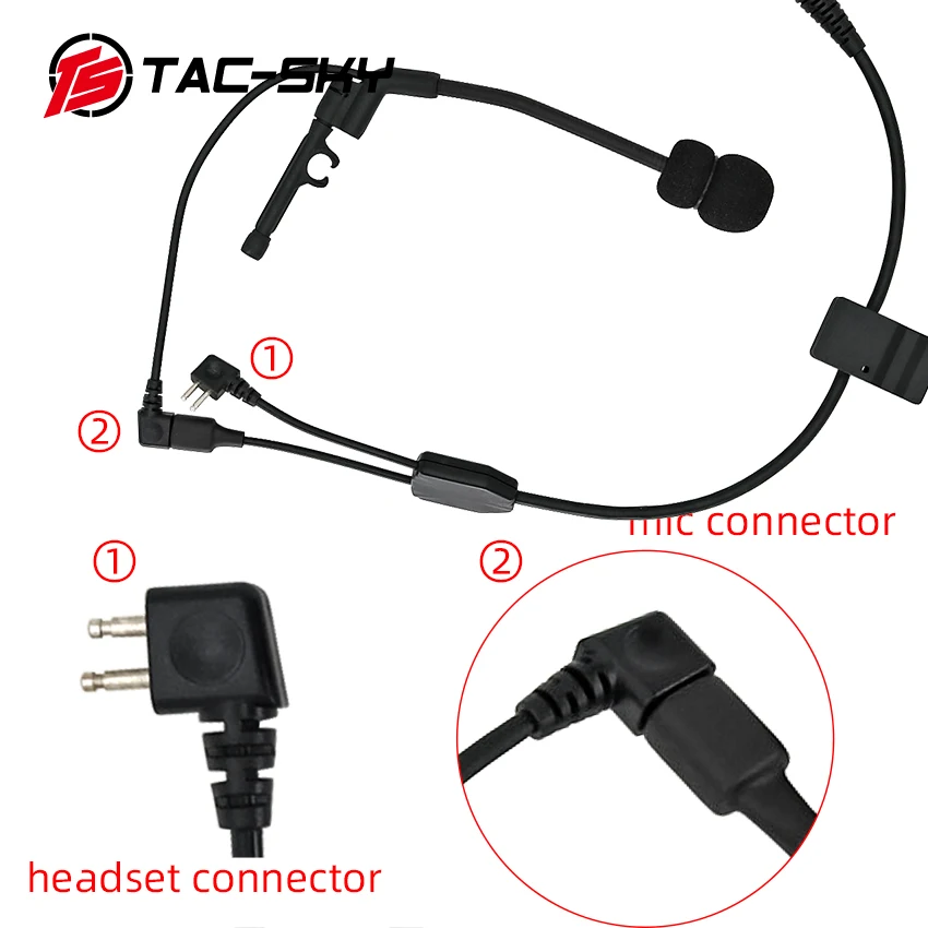 Kit de auriculares tácticos TAC-SKY y-line, equipado con adaptador U94 PTT Y micrófono Comtac, adecuado para auriculares Comtac - imagen 4
