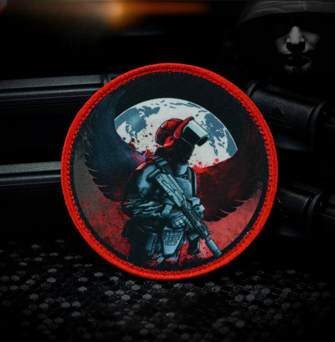 Parche táctico "Arcángel", insignia de moral, brazalete del ejército militar, parches de gancho y bucle impresos para ropa, pegatina para mochila - imagen 4