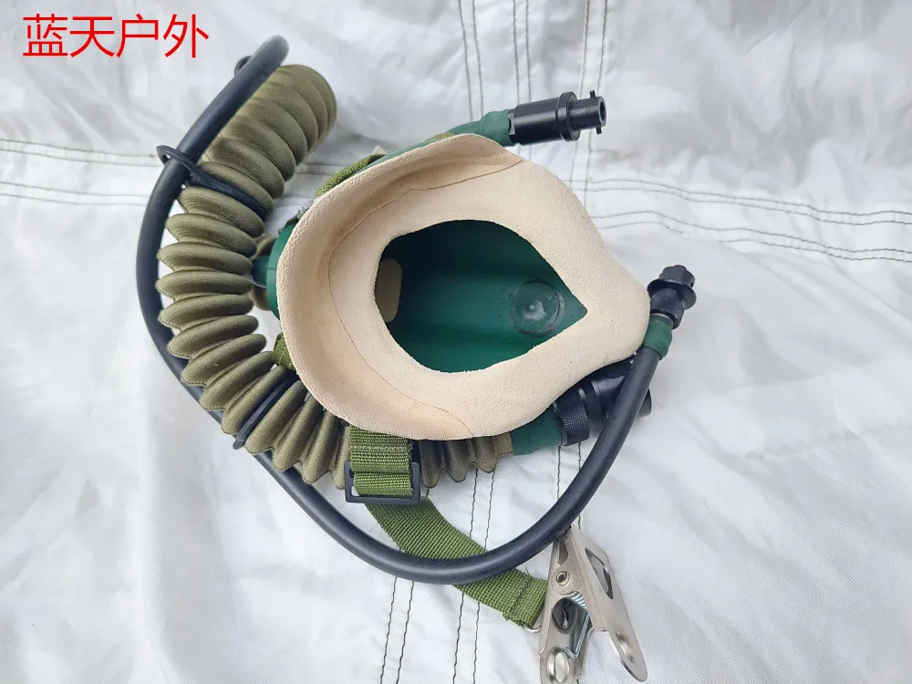 Máscara de oxígeno para vuelo al aire libre, casco de vuelo de aviación, la máscara de oxígeno se puede cambiar a la máscara antipolvo - imagen 5