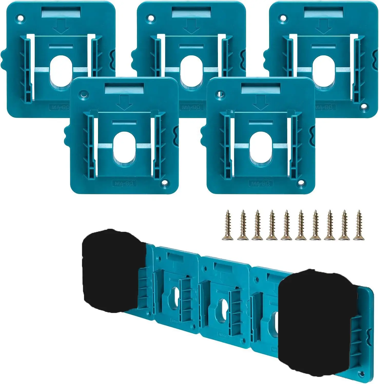 Paquete de 5/10 soportes de batería para soporte de base de montaje en pared para batería Makita de 18V - imagen 2