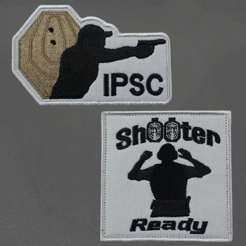 Parche IPSC bordado 3D táctico con velcro para chaleco o mochila - imagen 2