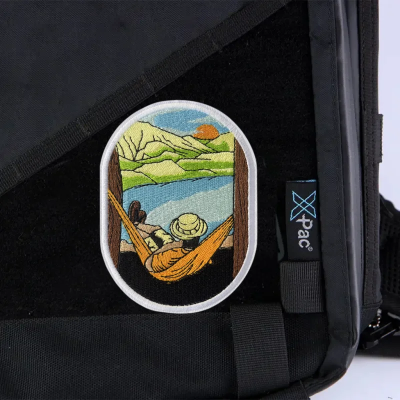 Parche Happy Camp, insignia bordada de moral táctica, gancho y bucle, mochila militar, ropa, accesorios decorativos, pegatina, brazalete - imagen 5