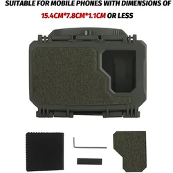 Tablero de navegación táctica MOLLE, caja de almacenamiento móvil V2, caja de teléfono, chaleco de caza, equipo Airsoft