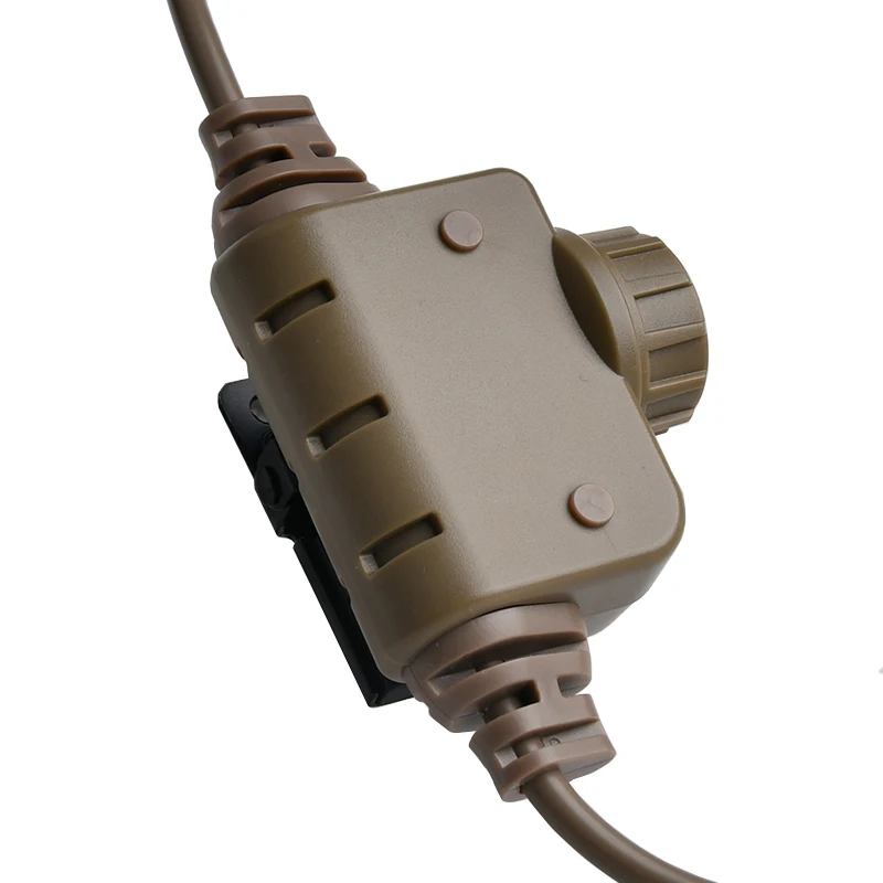 Accesorios tácticos PTT Conector de 6 pines Kenwood para auricular militar Baofeng Cable de transmisión por presión U94 Airsoft - imagen 5