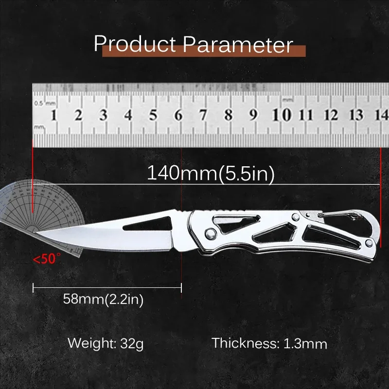 Cuchillo plegable acero inoxidable exteriores mango antideslizante - imagen 4