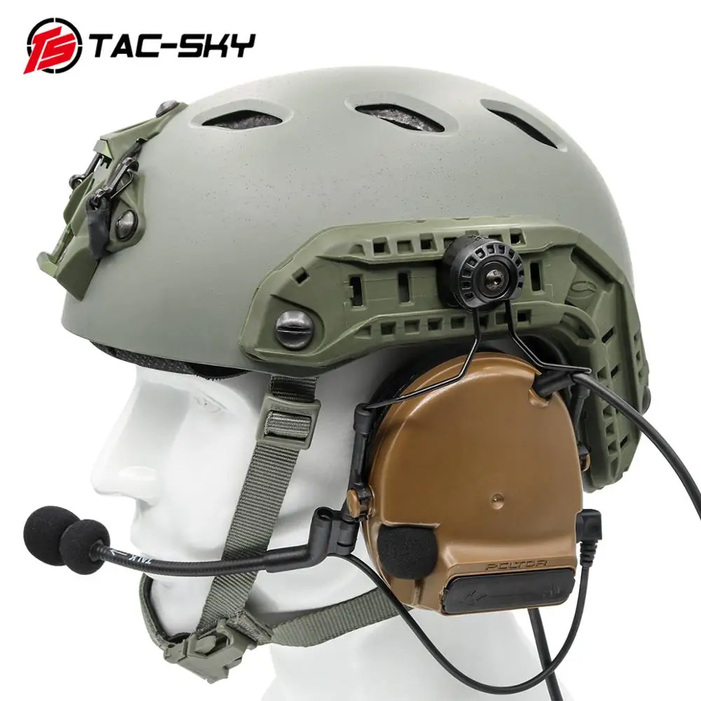 Soporte de riel para casco de arco de TAC-SKY, adaptador de riel para casco Fast Ops Core, auriculares tácticos Comta I Ii Iii Iv Xpi, soporte táctico - imagen 3