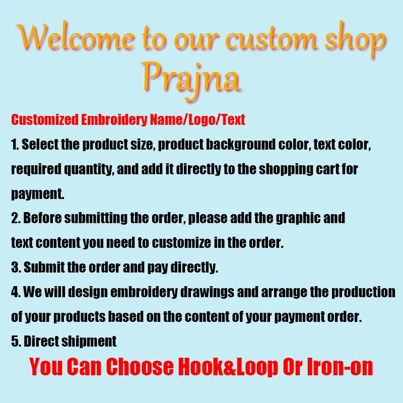 Prajna Parche bordado logotipo personalizable con velcro - imagen 2