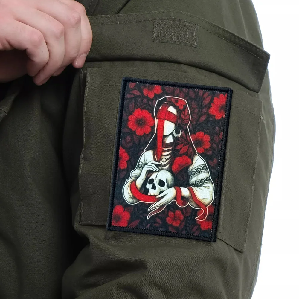 Parche táctico de estilo eslavo, parches de gancho y bucle de bruja, insignia de moral, brazalete del ejército militar, pegatinas para mochila