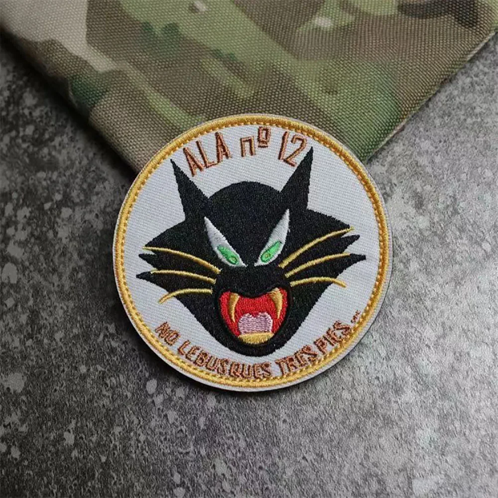 Parche bordado táctico militar de España, parches de motocicleta para ropa, insignia de gancho y bucle de 37 rayas, insignias de apliques del ejército - imagen 4