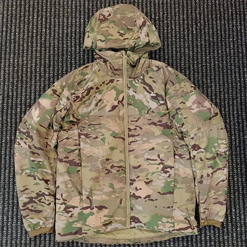 Chaqueta de algodón para exteriores, chaquetas tácticas gruesas y cálidas con capucha para invierno, ropa de abrigo para montañismo y senderismo, cortavientos