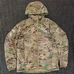 Chaqueta táctica de algodón con capucha para invierno y montaña