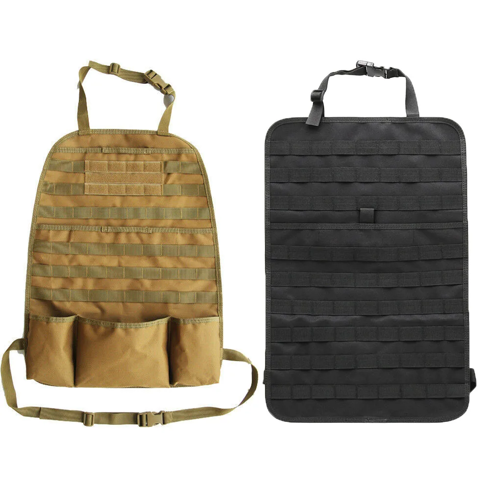 Organizador táctico MOLLE para asiento de coche, bolsa de almacenamiento para asiento trasero de caza, Funda Universal para Panel de vehículo, Protector para asiento de coche - imagen 4